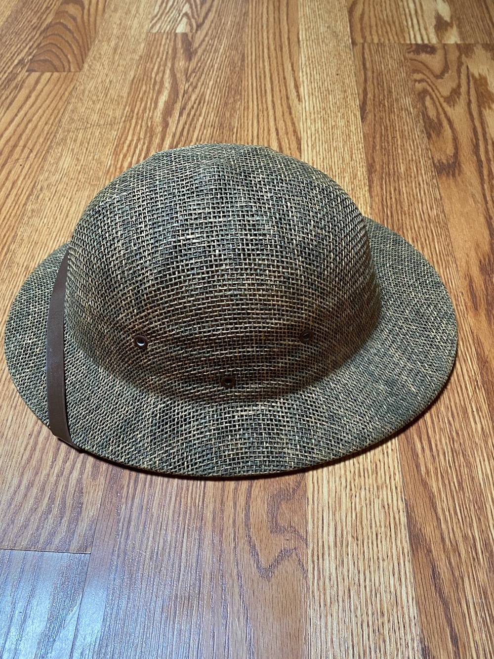 Tropical Ventures Palm Beach Florida Woven Straw Pith Safari hat/helmet - Picture 3 of 9